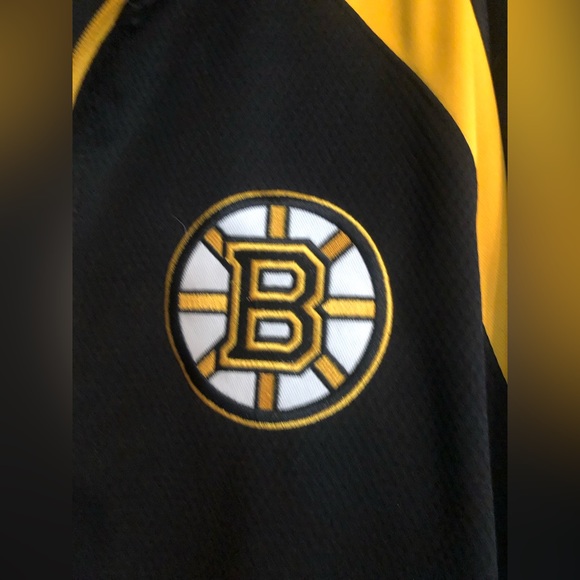 mens boston bruins 3/4 zip jacket 2x - Picture 2 of 4